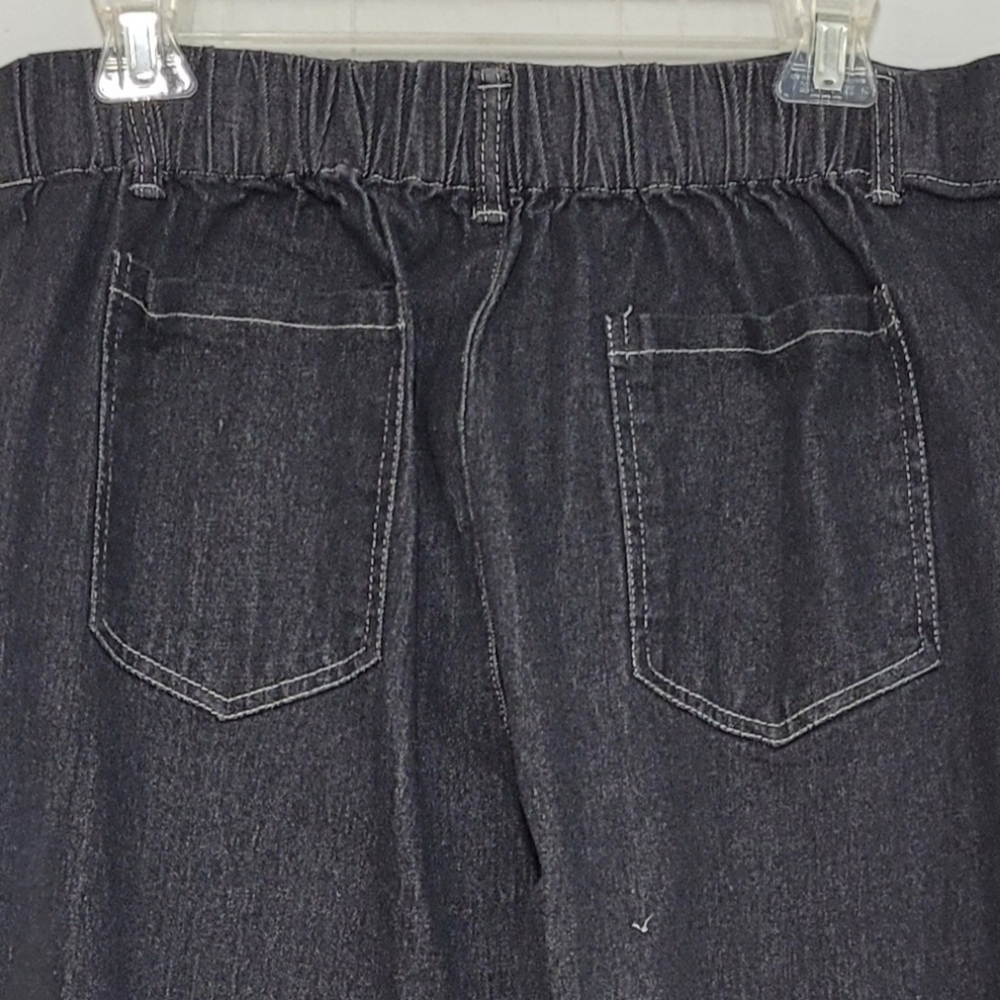 Jeans High Rise Elastic Back, Zip and tie Front XL EUC - Picture 6 of 11